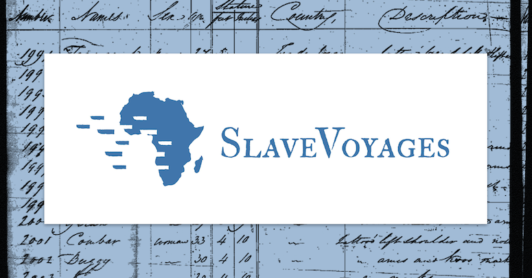 slavevoyages logo Atlantic slave trade Slave trade transatlantic history slavery