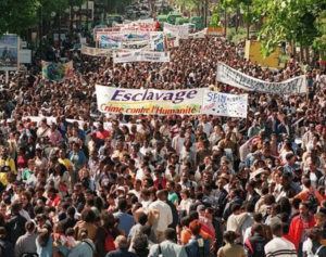 Marching protest, may 1998