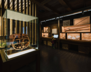 Intérieur de l'exposition sur la traite négrière et l'esclavage en france. Musée d'histoire de Nantes